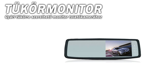 Tükör Monitor/GPS