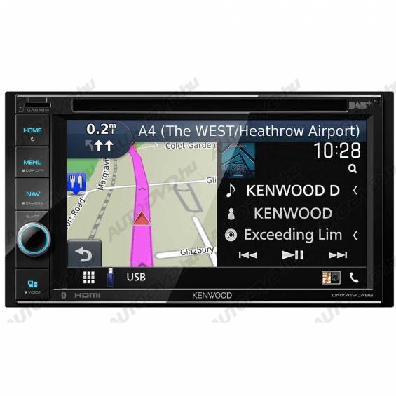 Kenwood DNX419DABS 2 DIN Fejegység, Navigáció, Apple CarPlay