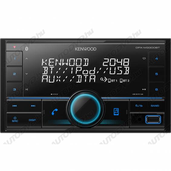 Kenwood DPX-M3300BT 2DIN Autórádió Bluetooth
