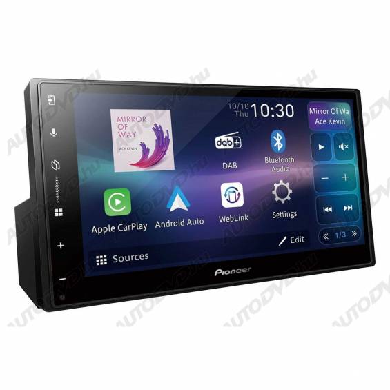 Pioneer SPH-DA77DAB 2 DIN Fejegység, Apple CarPlay WiFi, Android Auto WiFi 