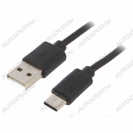 USB C USB kábel 1m, fekete (CC-USB2-AMCM-1M)