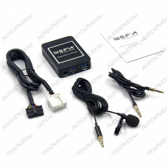 Wefa WF-606 Bluetooth/MP3/USB/AUX illesztő (Honda, 2.4)