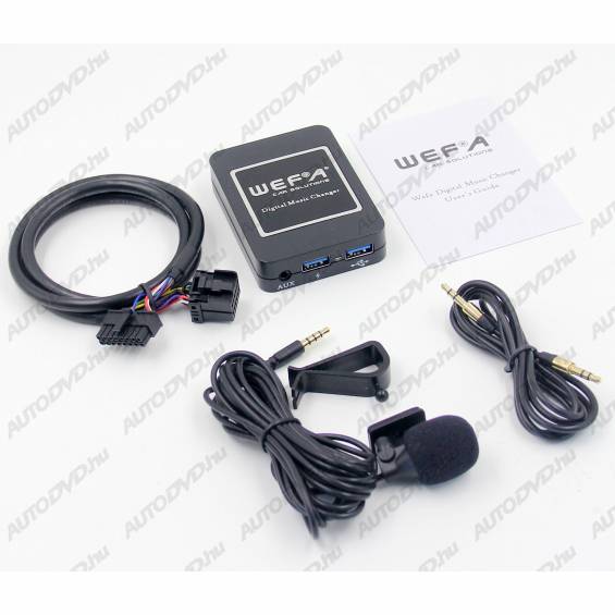 Wefa WF-606 Bluetooth/MP3/USB/AUX illesztő (Ford 1, 2*6 pin)
