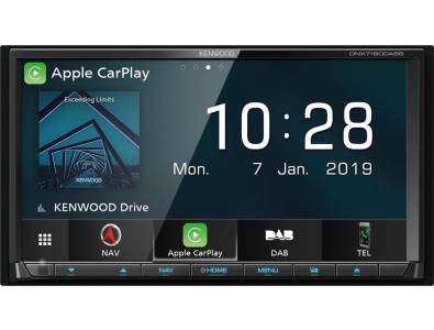 Kenwood DNX7190DABS 2 DIN Fejegység, Navigáció, Apple CarPlay