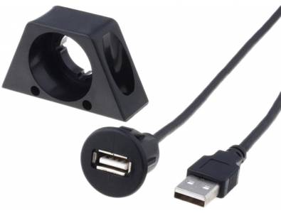 USB Dock kábel, befúrható USB aljzat (CAR-902)