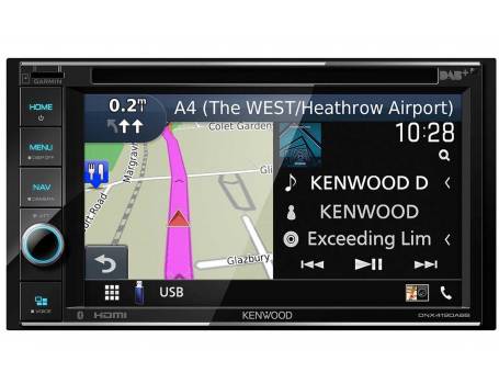 Kenwood DNX419DABS 2 DIN Fejegység, Navigáció, Apple CarPlay