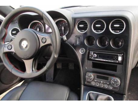 Alfa Romeo 159, Brera 1 DIN autórádió beszerelő keret, fekete (281001-06)