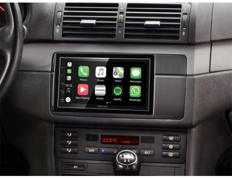 BMW 3 (E46) Kenwood Apple CarPlay, Android Auto fejegység szett (SWC)