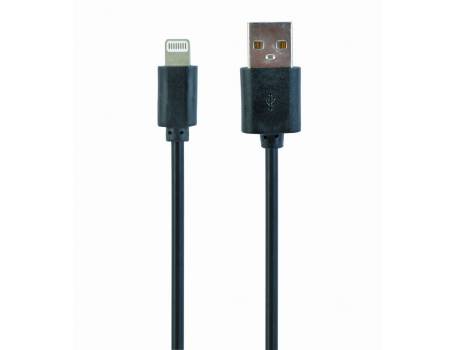 Apple Lightning USB kábel 1m, fekete (CC-USB2-AMLM-1M)