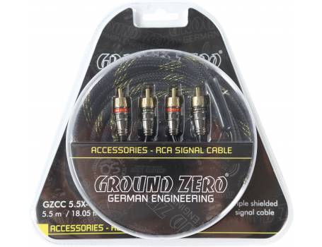 Ground Zero GZCC 5.5X-TP 5,5m audiofil RCA kábel