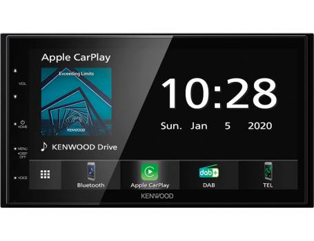 Kenwood DMX5020DABS 2 DIN Fejegység, Apple CarPlay, Android Auto