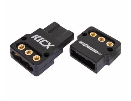 Kicx Quick Connector Tápkábel, erősítő csatlakozó, 3 pólusú