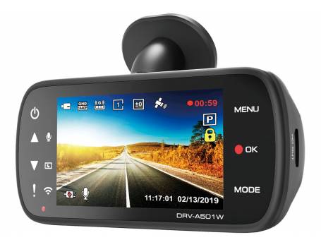 Kenwood DRV-A501W Full HD, QHD Menetrögzítő, GPS, Wi-Fi