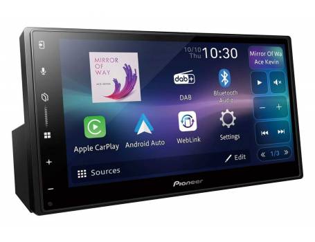 Pioneer SPH-DA77DAB 2 DIN Fejegység, Apple CarPlay WiFi, Android Auto WiFi 