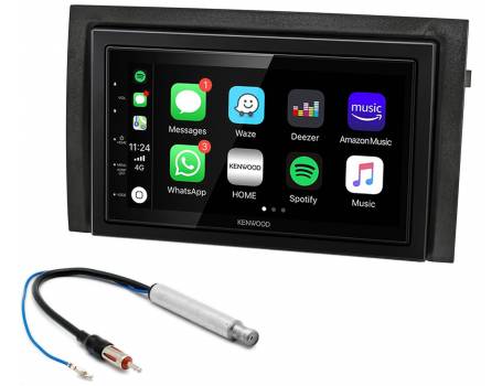Skoda Fabia I Kenwood DMX5020BTS Apple CarPlay, Android Auto fejegység szett