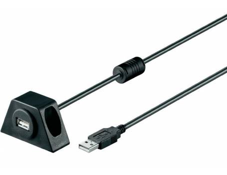 USB Dock kábel, befúrható USB aljzat, 60cm (CAR-902)