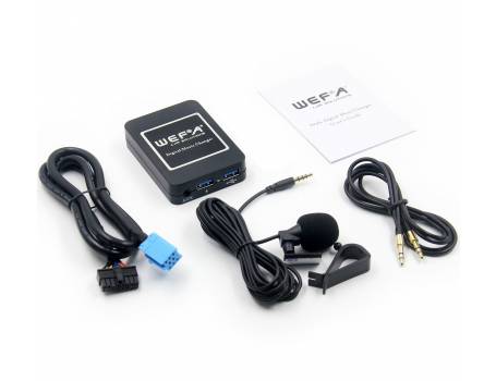 Wefa WF-606 Bluetooth/MP3/USB/AUX illesztő (Fiat)