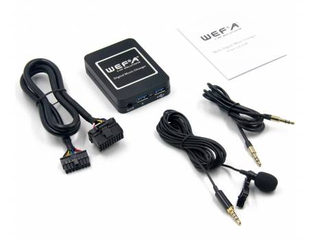 Wefa WF-606 Bluetooth/MP3/USB/AUX illesztő (Subaru, Kenwood)