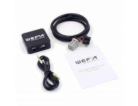 Wefa WF-605 MP3/USB/AUX illesztő (Chrysler, 2*5 pin)