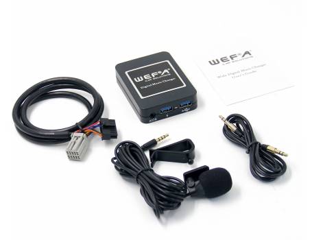 Wefa WF-606 Bluetooth/MP3/USB/AUX illesztő (Chrysler, 2*5 pin)